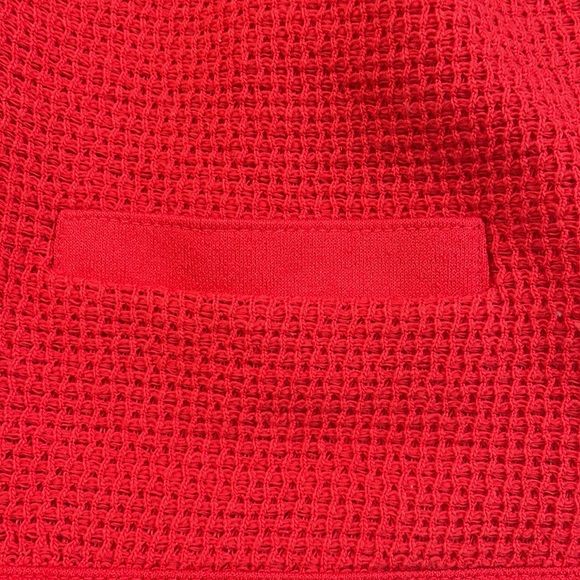 Vintage Red Blazer Knit Jacket - Size Medium - Picture 7 of 7